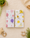 Pack of 2 | Muslin Towel | Baloon And Honeybee