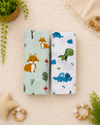 Pack of 2 | Muslin Towel | Fox And Dino