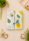 Pack of 2 | Muslin Towel | Avocado And Lime